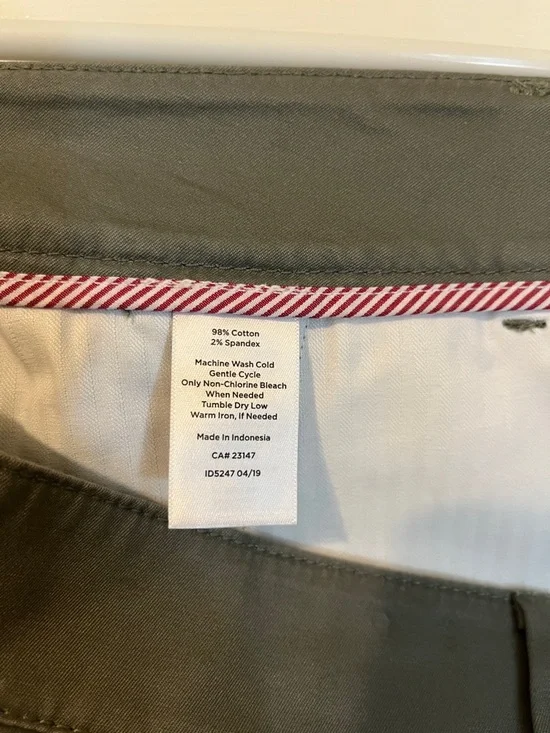 Talbots Olive Wide Crop Pants - Picture 9 of 9